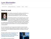 Tablet Screenshot of lynnblackadder.com